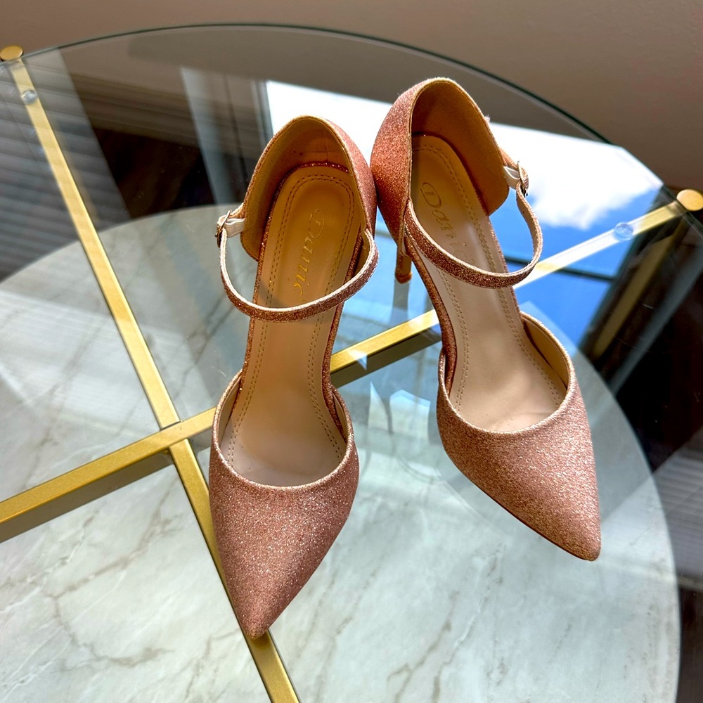 Elegant Glittery Pink Heels